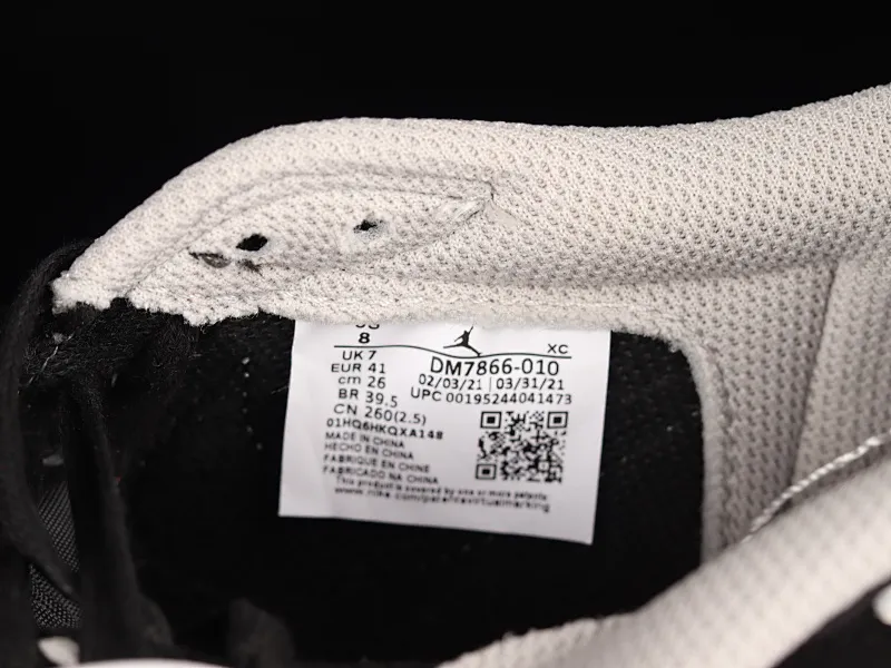 All categories Air Jordan Jordan series basketball shoes Air Jordan 1 Low Travis Scott x Air Jordan 1 Low OG AJ1 Joe 1 white black gray barb joint casual sports basketball shoes DM7866-010